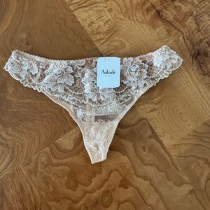 Aubade Cream Lace Panties with Intricate Floral Design Make me an offer!